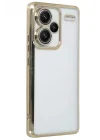 Mey İthalat®   Redmi Note 13 Pro Plus Kılıf  Lensli Silikon - Gold
