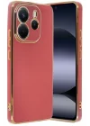 Mey İthalat®   Redmi Note 14 4G Kılıf Volet Silikon - Kırmızı