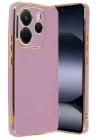 Mey İthalat®   Redmi Note 14 4G Kılıf Volet Silikon - Mor