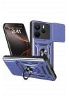 Mey İthalat®   Redmi Note 14 4G Pars Lens Yüzüklü Silikon - Lacivert