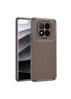 Mey İthalat®   Redmi Note 14 Pro 4G Kılıf Auto Focus Karbon Kapak - Gri