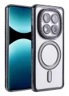 Mey İthalat®   Redmi Note 15 4G Joke Simli Magneticsafe Kılıf - Siyah