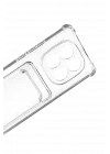 Mey İthalat®   Redmi Note 15 4G Kart Şeffaf Silikon - Şeffaf