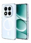 Mey İthalat®   Redmi Note 15 Pro 4G Combo Sert Şeffaf Magsafe Kapak - Şeffaf