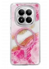 Mey İthalat®   Redmi Note 15 Pro 4G Lotus Simli Magsafe Kapak - Pembe
