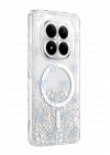 Mey İthalat®   Redmi Note 15 Pro 4G Misk Simli Magsafe Kapak - Desen 3