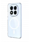 Mey İthalat®   Redmi Note 15 Pro 5G Combo Sert Şeffaf Magsafe Kapak - Şeffaf