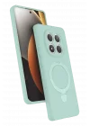 Mey İthalat®   Redmi Note 15 Pro 5G Regal Magsafe Standlı Kapak - Su Yeşili