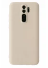 Mey İthalat®   Redmi Note 8 Pro Kılıf First Silikon - Krem