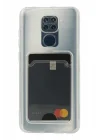 Mey İthalat®   Redmi Note 9 Kılıf Kart Şeffaf Silikon - Şeffaf