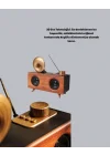 Mey İthalat® Retro Gramofon Tasarımlı Bluetooth Hoparlör – 3D Stereo Ses, 1800 mAh Batarya