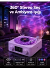 Mey İthalat® Retro Pikap Tasarımlı Bluetooth Hoparlör – Projektörlü Şarjlı Lamba