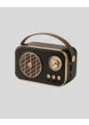 Mey İthalat® Retro Tarz Kablosuz Radyo – Bluetooth, USB ve TF Kart Girişli