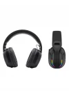Mey İthalat® RGB Aydınlatmalı Kablosuz Oyuncu Kulaklığı Konsol ve PC Uyumlu
