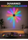 Mey İthalat® RGB Fireworks LED Duvar Aydınlatması Telefon Kontrollü Dekoratif Ortam Işığı