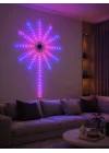 Mey İthalat® RGB Fireworks LED Duvar Aydınlatması Telefon Kontrollü Dekoratif Ortam Işığı