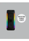Mey İthalat® RGB Işıklı Çift Hoparlörlü Taşınabilir Bluetooth Speaker ve Mikrofon Yeni Nesil