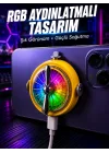 Mey İthalat® RGB Işıklı Manyetik Telefon Oyun Soğutucu Fan
