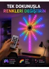 Mey İthalat® RGB LED Duvar Lambası Uzaktan Kumandalı Telefon Kontrollü Ortam Aydınlatması