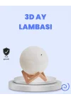 Mey İthalat® RGB Modlu 16 Renkli Ay Gece Lambası 3D Baskı