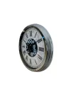 Mey İthalat® Roma Atlas  60 Cm Çarklı Krom Duvar Saati