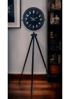Mey İthalat® Royal Black Tripod Ayaklı Modern Tasarım Saat