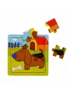 Mey İthalat® S00002907 PUZZLE ANIMALS 9 PCS 3 AST
