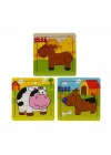 Mey İthalat® S00002907 PUZZLE ANIMALS 9 PCS 3 AST