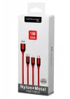 Mey İthalat®  S51 Lightning Kablo iphone Uyumlu 1M 3A - Siyah