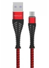 Mey İthalat®  S61 Micro USB Kablo 1.2M 2.1A - Kırmızı