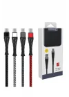 Mey İthalat®  S61 Micro USB Kablo 1.2M 2.1A - Siyah