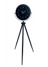 Mey İthalat® Sade Siyah Tripod Ayaklı Saat