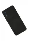 Mey İthalat®  Samsung Galaxy A02 Kılıf Kelvin Kartvizitli Silikon - Siyah