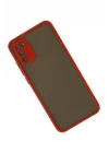 Mey İthalat®  Samsung Galaxy A02S Kılıf Montreal Silikon Kapak - Kırmızı