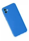 Mey İthalat®  Samsung Galaxy A04 Kılıf First Silikon - Mavi