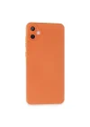 Mey İthalat®  Samsung Galaxy A05 Kılıf Nano içi Kadife Silikon - Turuncu