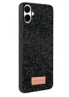 Mey İthalat®  Samsung Galaxy A07 4G Bright Simli Kapak - Siyah