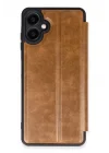 Mey İthalat®  Samsung Galaxy A07 4G Flip Cover - Taba