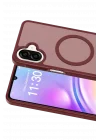 Mey İthalat®  Samsung Galaxy A07 4G Jota Magsafe Kapak - Bordo