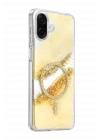 Mey İthalat®  Samsung Galaxy A07 4G Lotus Simli Magsafe Kapak - Gümüş