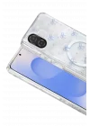 Mey İthalat®  Samsung Galaxy A07 4G Misk Simli Magsafe Kapak - Desen 3
