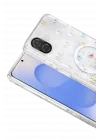 Mey İthalat®  Samsung Galaxy A07 4G Misk Simli Magsafe Kapak - Desen 4