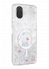 Mey İthalat®  Samsung Galaxy A07 4G Misk Simli Magsafe Kapak - Desen 4
