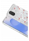 Mey İthalat®  Samsung Galaxy A07 4G Misk Simli Magsafe Kapak - Desen 5