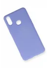Mey İthalat®  Samsung Galaxy A10S Kılıf Nano içi Kadife Silikon - Lila