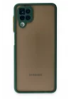 Mey İthalat®  Samsung Galaxy A12 Kılıf Montreal Silikon Kapak - Yeşil