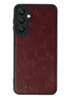 Mey İthalat®  Samsung Galaxy A16 5G Kılıf Aras Deri Kapak - Bordo