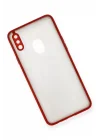 Mey İthalat®  Samsung Galaxy A20S Kılıf Montreal Silikon Kapak - Kırmızı