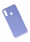 Mey İthalat®  Samsung Galaxy A20S Kılıf Nano içi Kadife Silikon - Lila