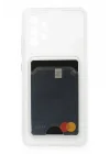 Mey İthalat®  Samsung Galaxy A23 4G Kılıf Kart Şeffaf Silikon - Şeffaf